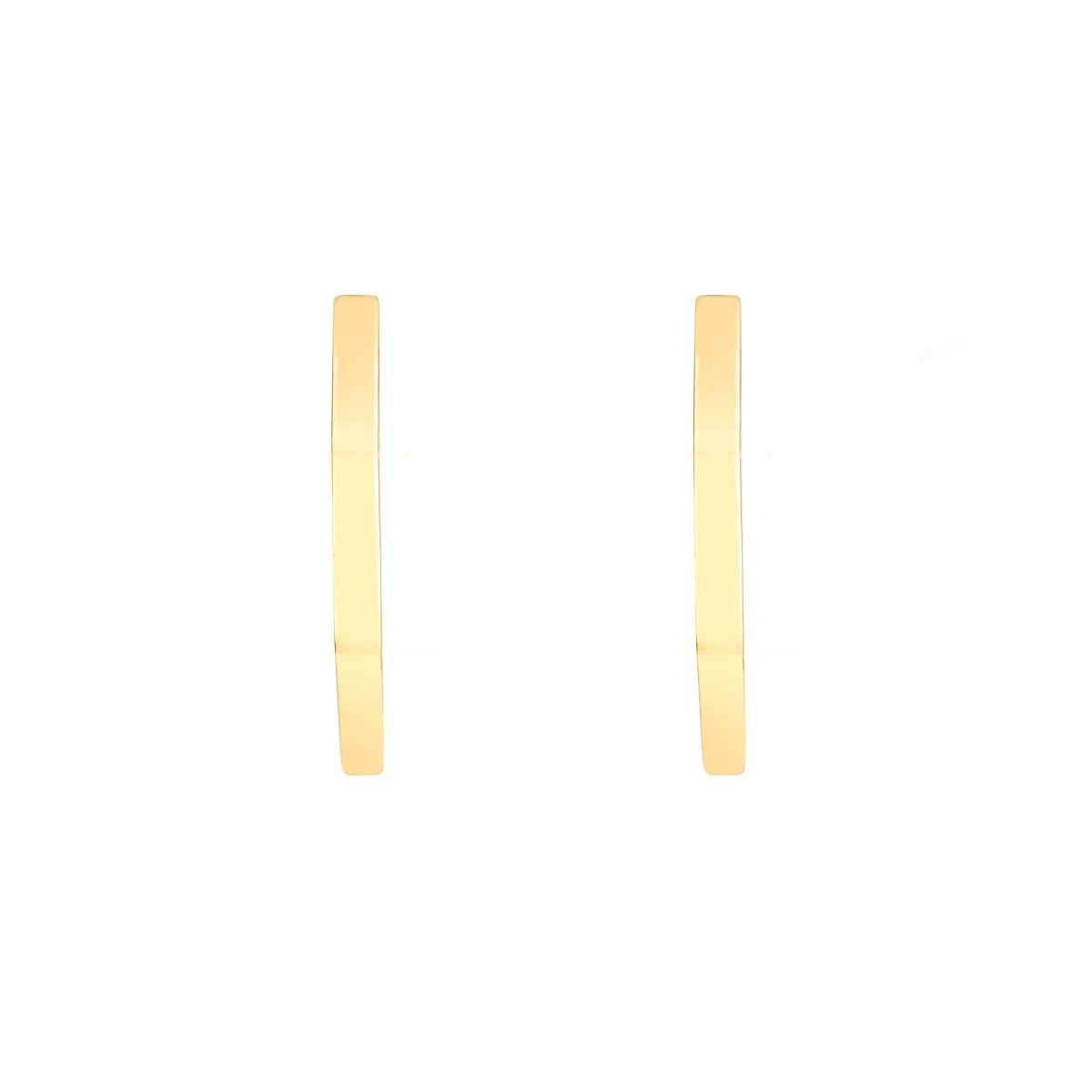 Lepage Octo yellow gold hoop earrings 