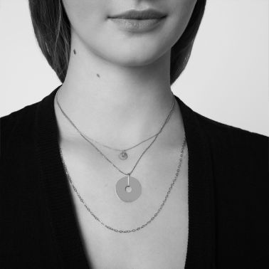 Collier Ginette NY Donut en or rose DON2