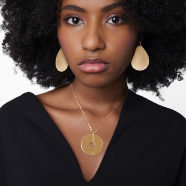 Collier Ginette NY Donut Jumbo en or rose DON1