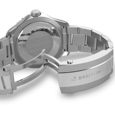 Montre Breitling Superocean automatique cadran bleu bracelet acier 44 mm A17376211C1A1