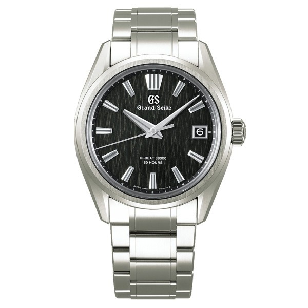 Grand Seiko Evolution 9 "Night Birch" Hi-Beats automatic watch white dial titanium bracelet 40 mm