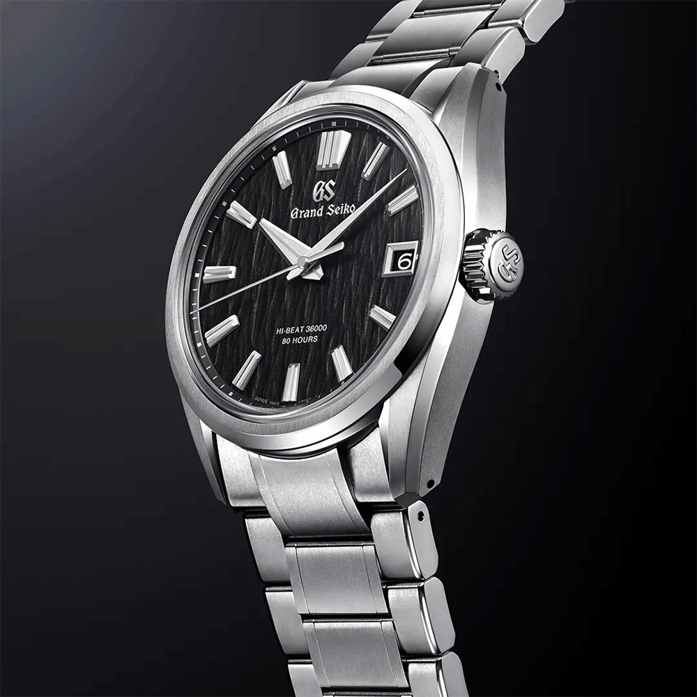 Montre Grand Seiko Evolution 9 "Night Birch" Hi-Beats automatique cadran blanc bracelet titane 40 mm