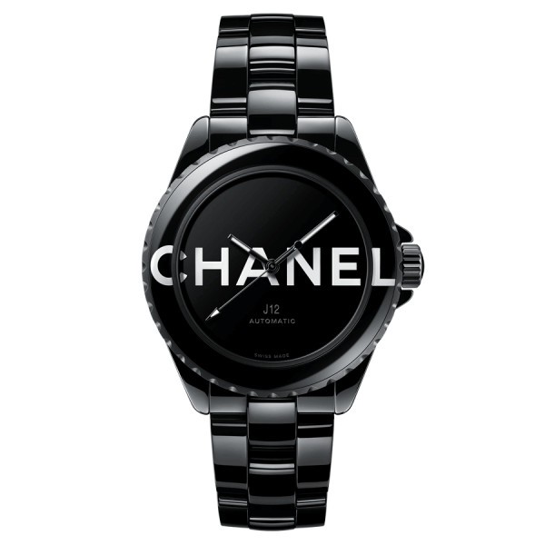 Montre CHANEL J12 Wanted automatique cadran noir bracelet céramique noire 38 mm H7418