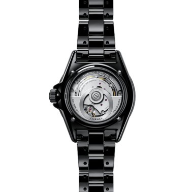Montre CHANEL J12 Wanted automatique cadran noir bracelet céramique noire 38 mm H7418