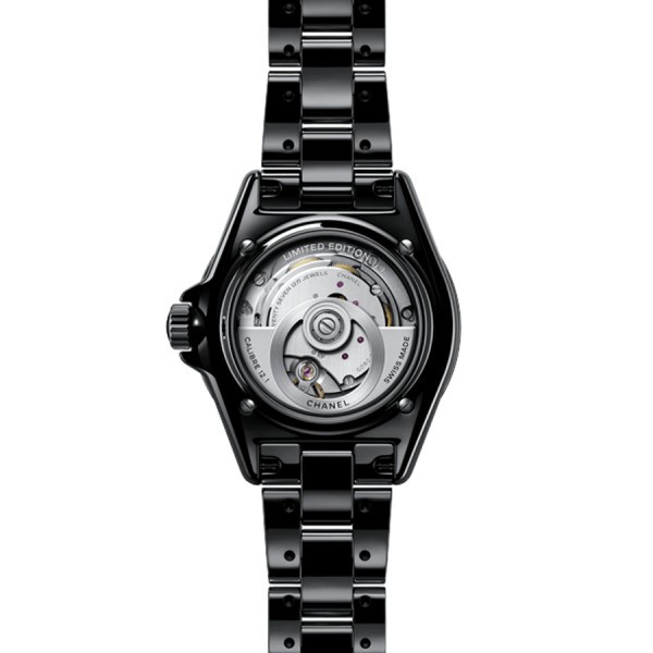 Montre CHANEL J12 Wanted automatique cadran noir bracelet céramique noire 38 mm H7418