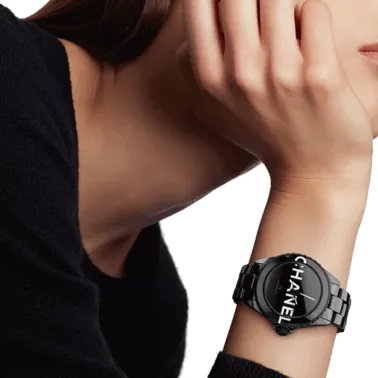 CHANEL J12 Wanted automatic watch black dial black ceramic bracelet 38 mm H7418