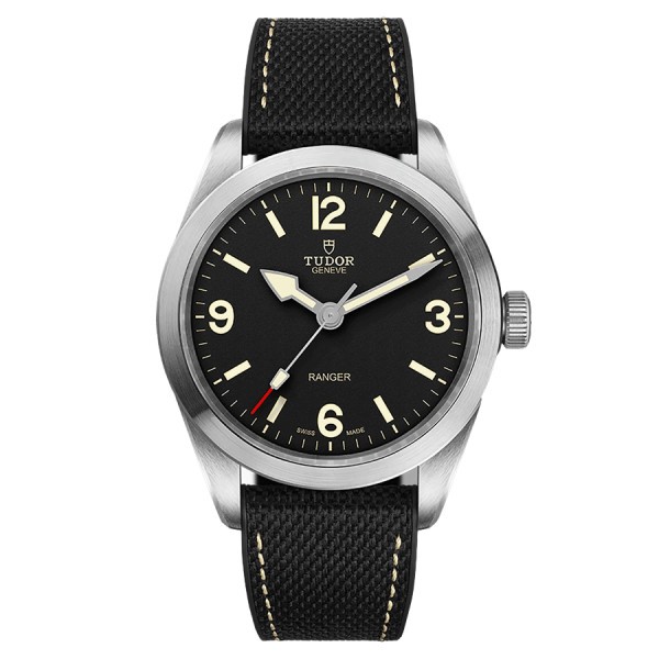 Tudor Ranger automatic watch black dial black rubber strap 39 mm M79950-0002