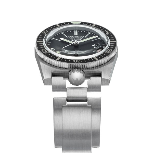 Montre ZRC Grands Fonds 300 Réédition Série 3 cadran noir bracelet acier 38 mm