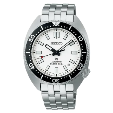 Seiko Prospex Diver's 1968 Turtle Origin automatic white dial steel bracelet 41 mm