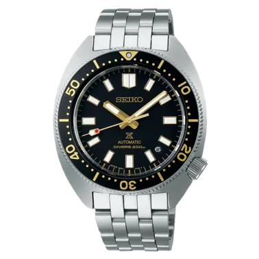 Seiko Prospex Diver's 1968 Turtle Origin automatic gilt black dial steel bracelet 41 mm