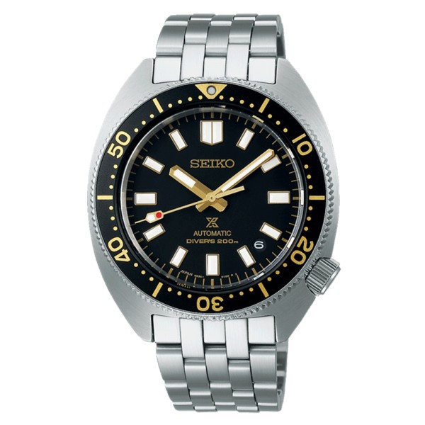Seiko Prospex Diver's 1968 Turtle Origin automatic gilt black dial steel bracelet 41 mm