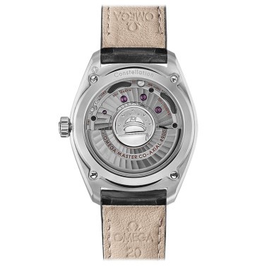 Montre Omega Constellation Globemaster Co-Axial Master Chronometer cadran argent bracelet cuir 39 mm - SITE1