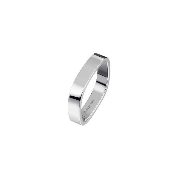 Dinh van 4 mm square wedding ring in platinium