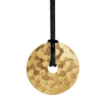 Collier dinh van Pi petit modèle sur cordon en or jaune 739101