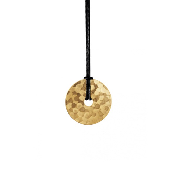 Collier dinh van Pi petit modèle sur cordon en or jaune 739101