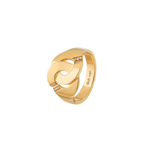 Bague dinh van Menottes R12 en or jaune et diamants 267211