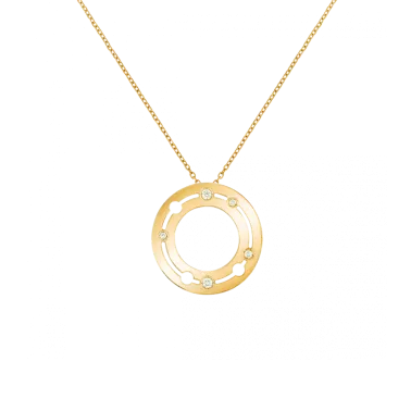 Collier dinh van Pulse en or jaune et diamants 728511