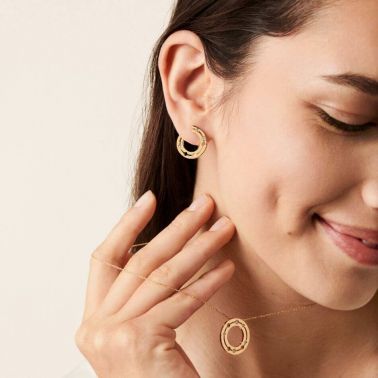 Collier dinh van Pulse en or jaune et diamants 728511