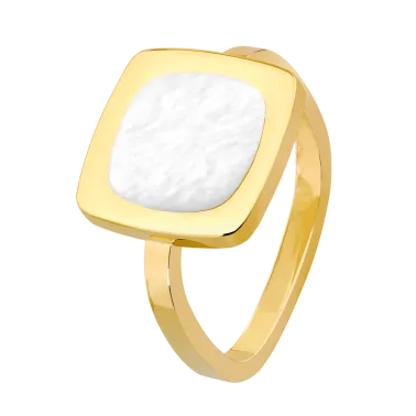 Bague dinh van Impression en or jaune et nacre 214311