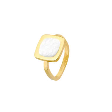 Bague dinh van Impression en or jaune et nacre 214311