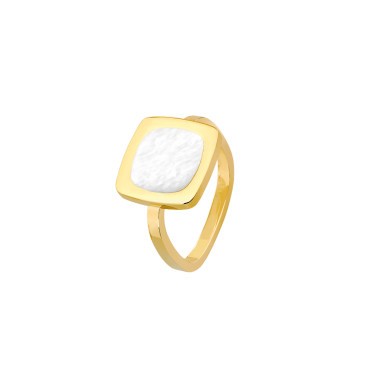 Bague dinh van Impression en or jaune et nacre 