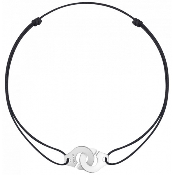 Collier dinh van Menottes R15 en argent sur cordon 641144