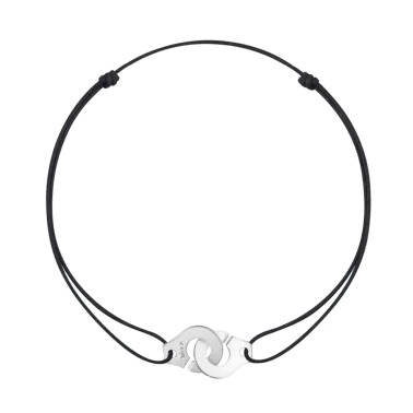 Collier dinh van Menottes R15 en argent sur cordon  641144