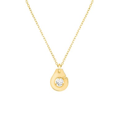 Collier dinh van Menottes R8 en or jaune