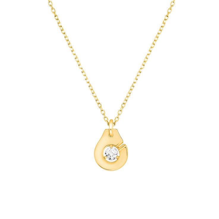 Collier dinh van Menottes R8 en or jaune 667111