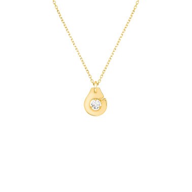 Collier dinh van Menottes R8 en or jaune