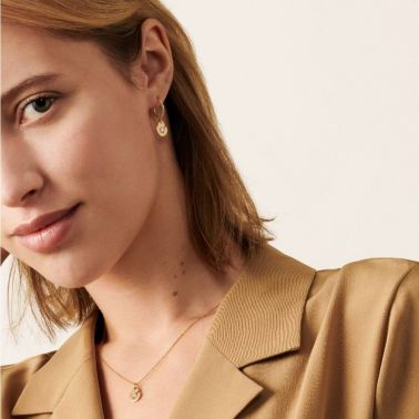 Collier dinh van Menottes R8 en or jaune 667111