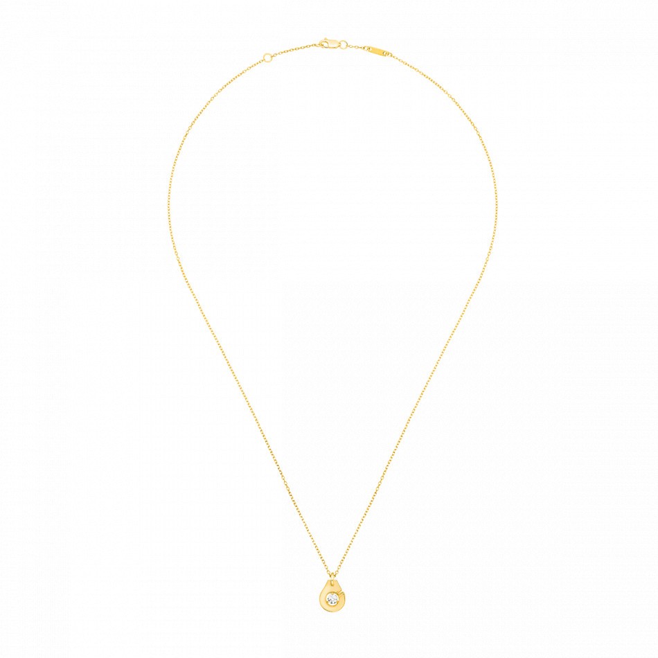 Collier dinh van Menottes R8 en or jaune 667111