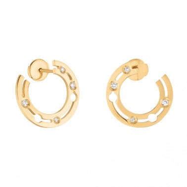 Créoles dinh van Pulse en or jaune et diamants 828511