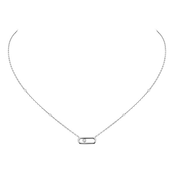 Collier Messika Move Uno en or blanc et diamants 10053G