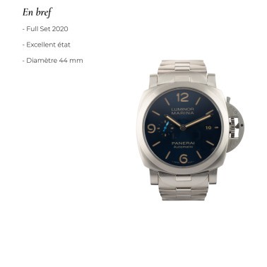 Montre Panerai Luminor Marina PAM01058 automatique Full Set 2020 44 mm