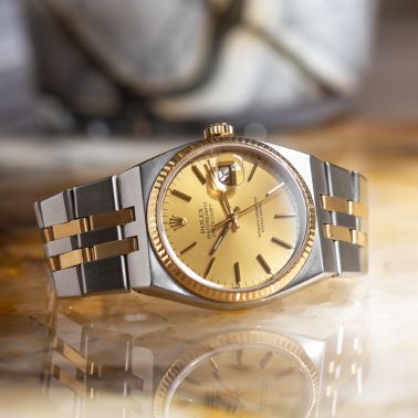 Montre Rolex Datejust Oysterquartz Acier & Or Ref : 17013 quartz 1982 36 mm