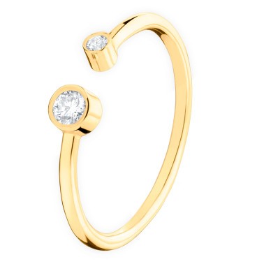 Bague Les Poinçonneurs Céleste en or jaune et diamants AN66270J