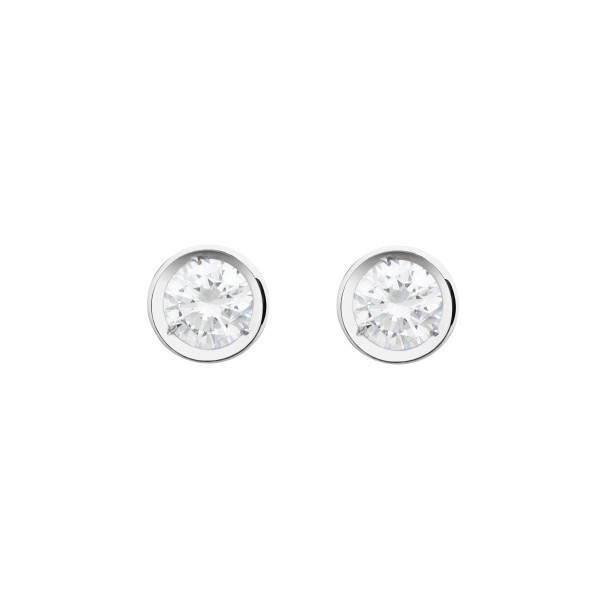 Les Poinçonneurs Aurore earrings in white gold and diamonds