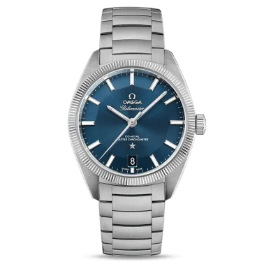 Montre Omega Constellation Globemaster Co-Axial Master Chronometer cadran bleu bracelet acier 39 mm - SOLDAT PL
