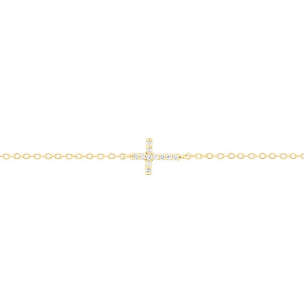 Les Poinçonneurs Aube bracelet in yellow gold and diamonds