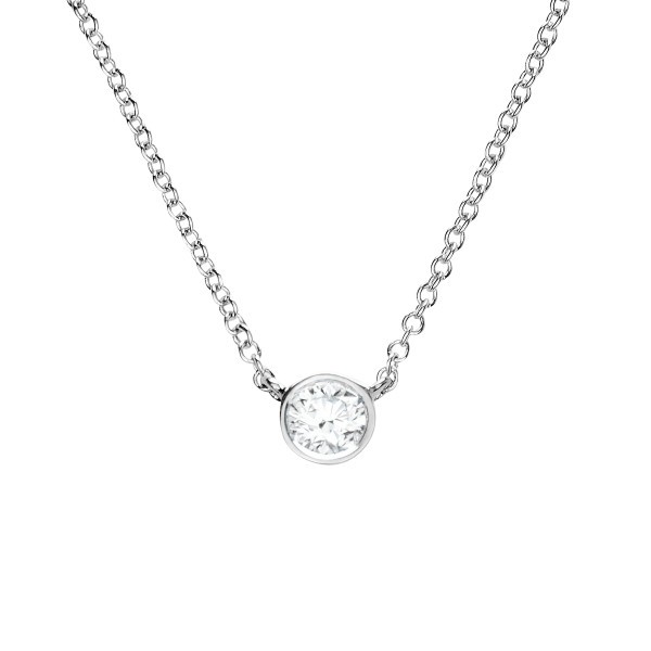 Les Poinçonneurs Aurore necklace in white gold and diamonds