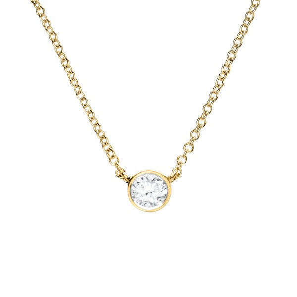 Les Poinçonneurs Aurore necklace in yellow gold and diamonds