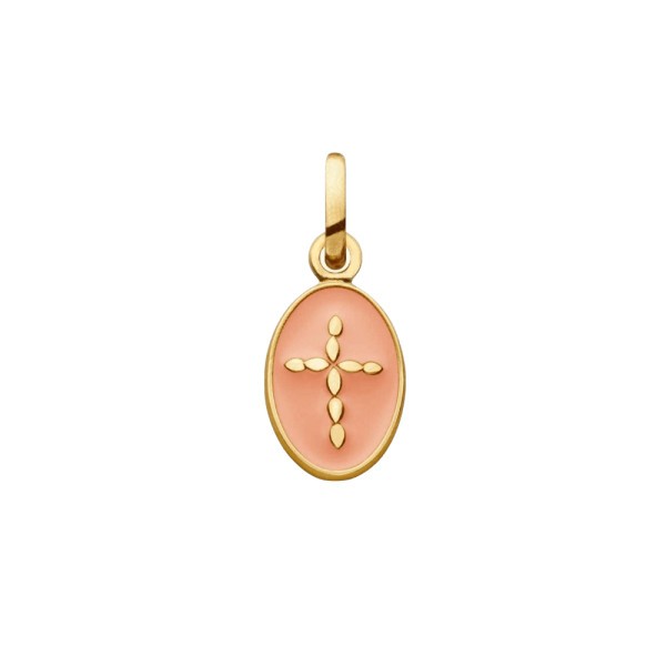 Pendentif Arthus Bertrand Croix Rose en or jaune J9681X0000