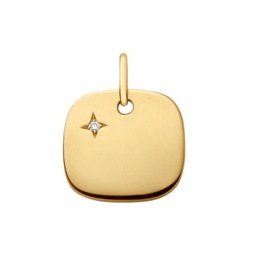 Pendentif coussin Arthus Bertrand Ma Petite Étoile en or jaune et diamant J8801X0000