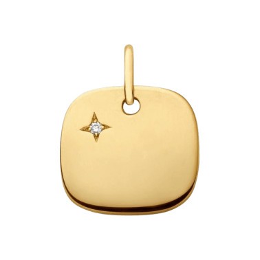 Pendentif coussin Arthus Bertrand Ma Petite Étoile en or jaune et diamant J8801X0000