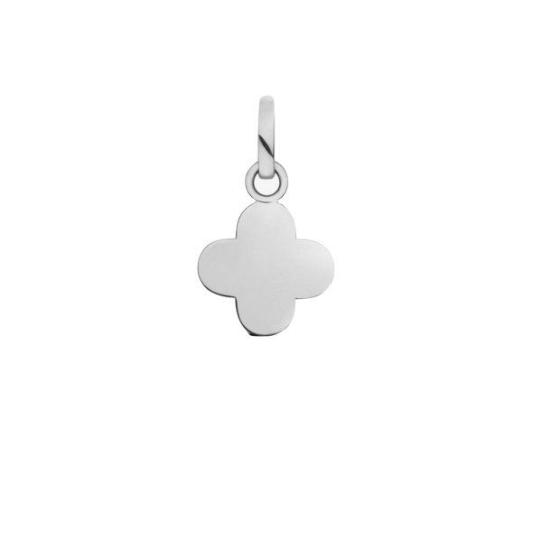 Pendentif Arthus Bertrand Baby Trèfle en or blanc