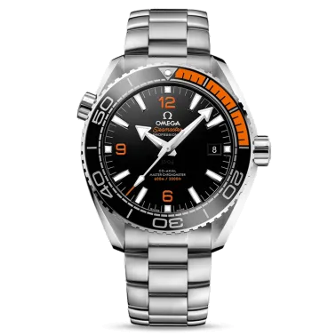Montre Omega Seamaster Planet Ocean 600m Co-Axial Master Chronometer cadran noir bracelet acier 43,5 mm