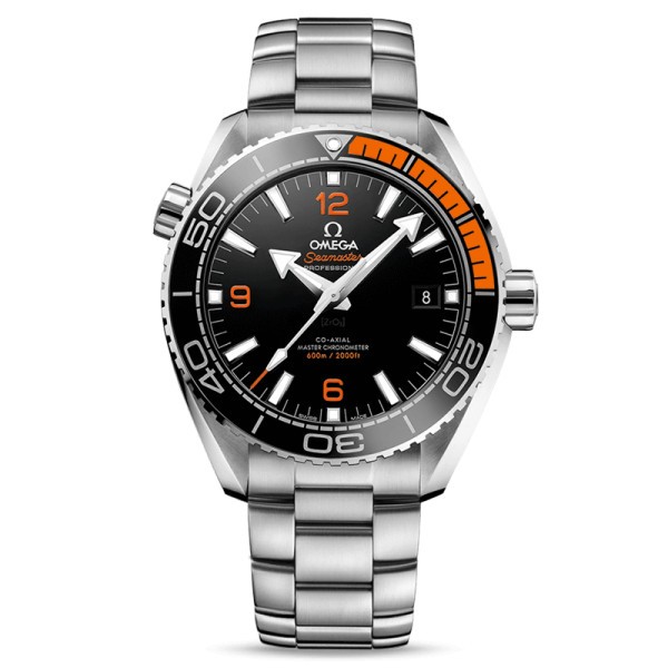 Montre Omega Seamaster Planet Ocean 600m Co-Axial Master Chronometer cadran noir bracelet acier 43,5 mm