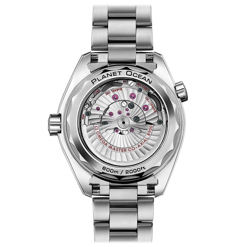 Montre Omega Seamaster Planet Ocean 600m Co-Axial Master Chronometer cadran gris bracelet titane 43,5 mm