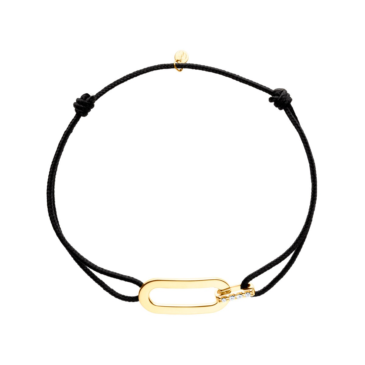 Bracelet cordon So Shocking Origine en or jaune et diamants